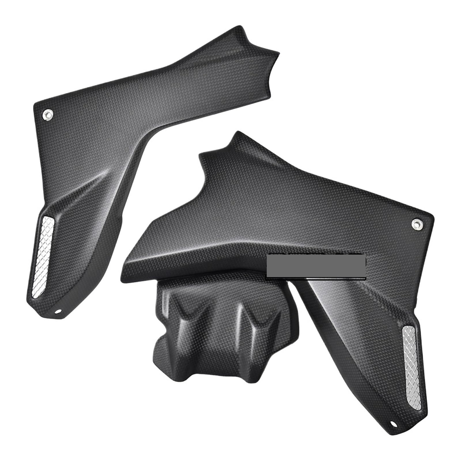 for Multistrada V4 2021 2022 2023 Vollcarbon-Karosserie- und Rahmenabdeckungen Verkleidungssatz Motorradzubehör(Undertank Side Panel) von WHSDCZ