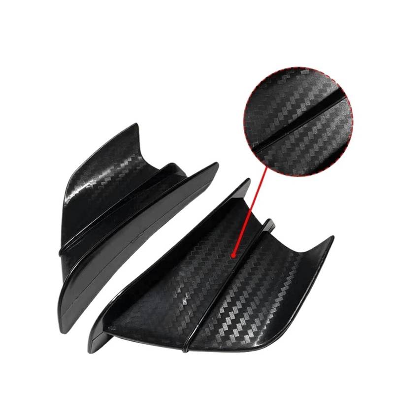 for Ninja ZX6R 636 ZX636R ZX6RR ZX1400 ZZR1400 ZZR1100 Motorrad Winglet Aerodynamische Flügel Kit Spoiler ZX-6 ZX10R ZX14R(Matte Carbon Look) von WHSDCZ