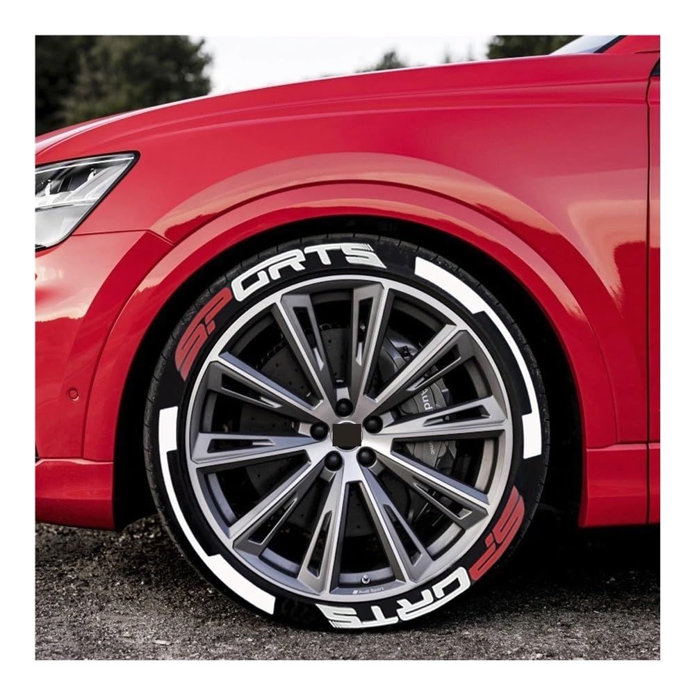 LBLYTO 16 Stück Autoreifen-Radaufkleber, Auto-Tuning, universell, 3D, permanent, PVC, verbundene Reifendekor-Aufkleber, personalisierte Autoreifen-Aufkleber(STYLE10) von WHZYL
