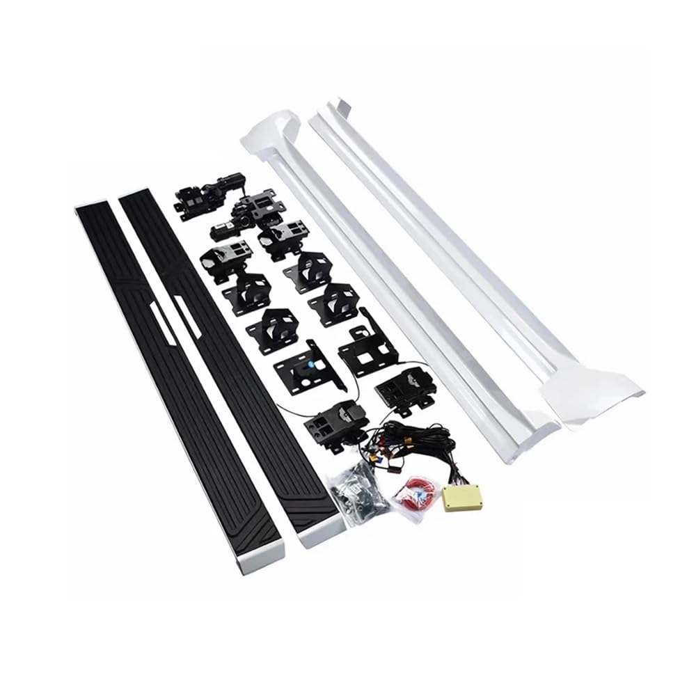WHZYL Automatische Beleuchtung Power Seite Schritt Elektrische Trittbrett Kompatibel for Toyota Land Cruiser 300 GXR 2021-2025 Trittbretter Für(Forged Carbon1) von WHZYL