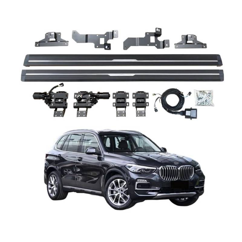 WHZYL Elektrische Trittbretter, kompatibel mit BMW X5 xDrive40i M xDrive30i X 2019–2023, Nerf Bars for Trucks oder SUVs, automatisch einsetzbare Trittbretter mit schlankem Design, verbesserte Zugängli von WHZYL