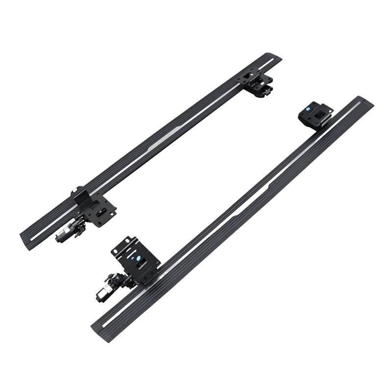 WHZYL Elektrisches Trittbrett, automatischer Seitenschritt, kompatibel mit Hummer H2 H3 2003–2023, Schalter, Türmotor, einziehbares Fußpedal, Nerf Bar(Hummer H3) von WHZYL