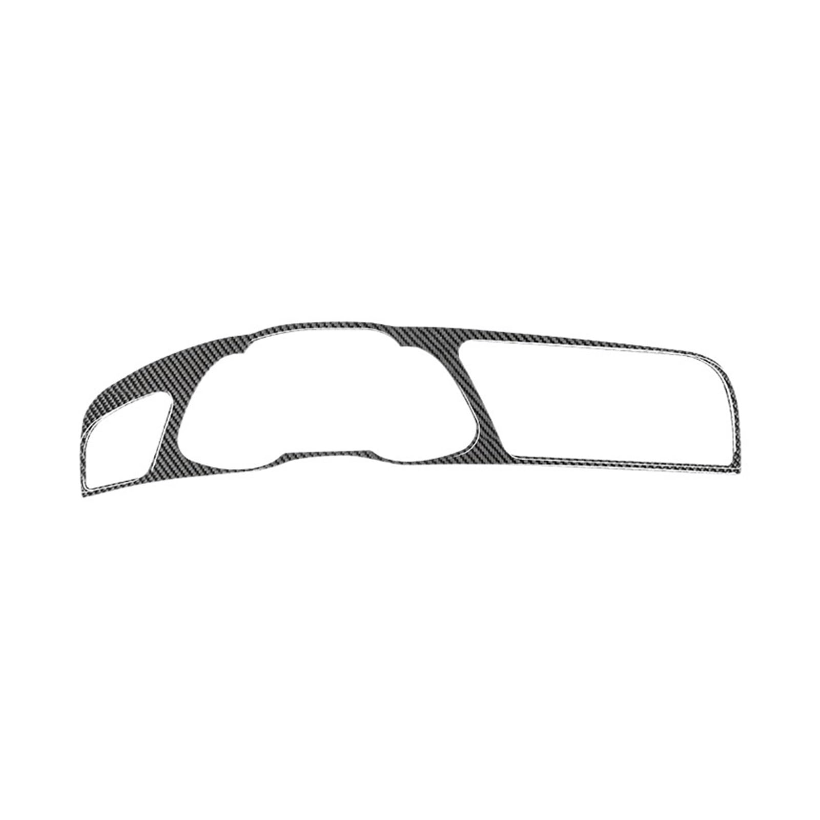 WHZYL Kompatibel mit Audi A4L A4 RS4 S4 2013–2016 Zubehör Kohlefaser Innenraum Auto Armaturenbrett Rahmen Dekoration Abdeckung Trim Aufkleber Selbstklebend Dekorativ (Linkslenker) von WHZYL