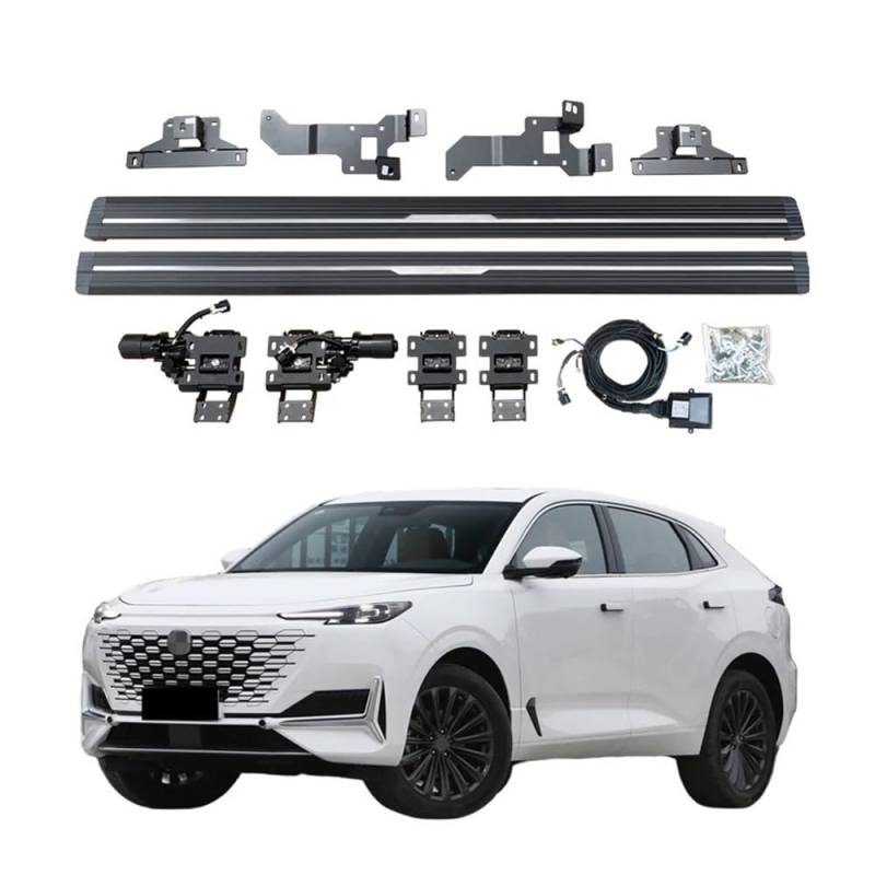 WHZYL Kompatibel mit Changan Uni-K 2020–2023. Hochwertige elektrisch einziehbare Seitenstufen for LKWs oder SUVs, automatisch ausfahrbare Trittbretter mit schlankem Design, verbesserte Zugänglichkeit von WHZYL