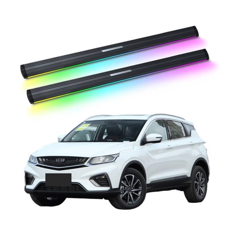 WHZYL Kompatibel mit Geely BINYUE Premium elektrisch einziehbaren Seitenstufen for LKWs oder SUVs, universelle automatisch ausfahrbare Fußstützen-Trittbretter und schlankes Design, einfache Installati von WHZYL