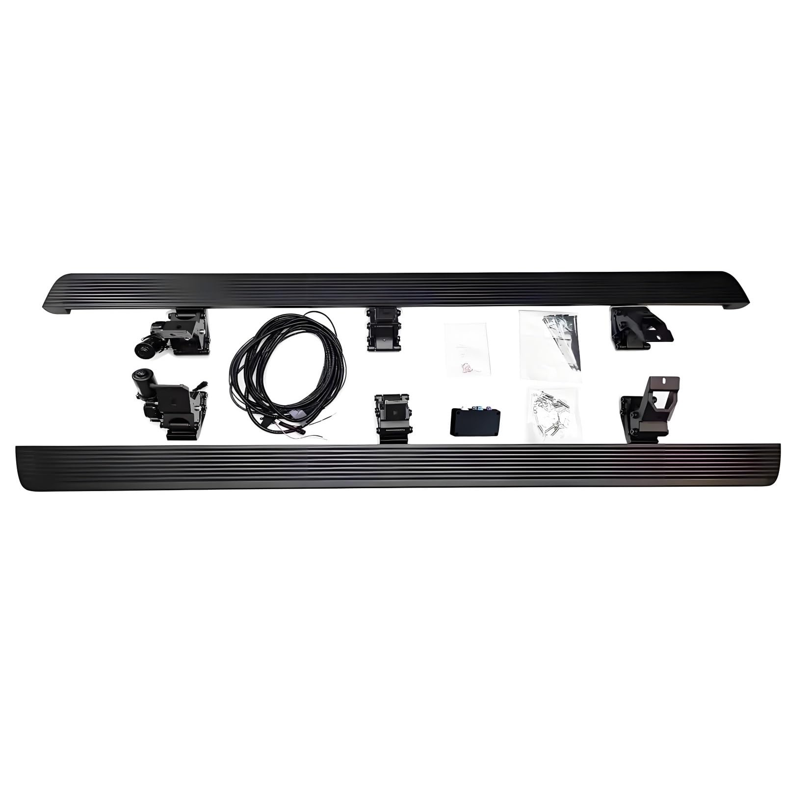 WHZYL Kompatibel mit Jeep Wrangler JL 4-Türer (Sahara/Rubicon) 2018-2025 – Automatisches elektrisches Trittbrett, automatischer Seitentritt mit Rutschfester Oberfläche – IP67 OEM-Ersatz, Installation von WHZYL