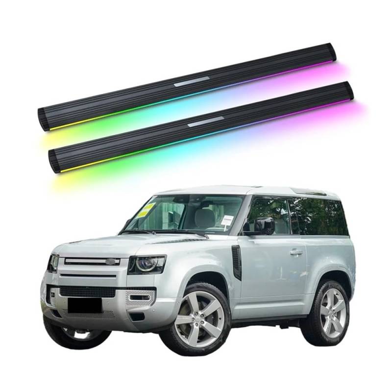 WHZYL Kompatibel mit Land Rover Defender 90 2020–2023. Hochwertige elektrisch einziehbare Seitenstufen for LKWs oder SUVs, automatisch ausfahrbare Trittbretter mit schlankem Design, verbesserte Zugäng von WHZYL