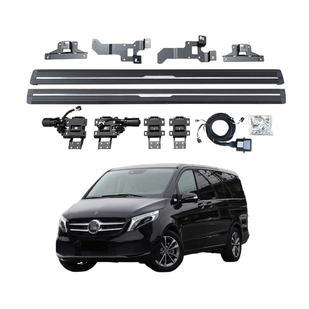 WHZYL Kompatibel mit Mercedes-Benz V260L V250 Klasse 2016-2023. Hochwertige elektrisch einziehbare Seitentrittstufen for LKWs oder SUVs, universelle automatisch ausfahrbare Fußstützen-Trittbretter und WHZYL Kompatibel mit Mercedes-Benz V260L V250 Klasse 2016-2023. Hochwertige elektrisch einziehbare Seitentrittstufen for LKWs oder SUVs, universelle automatisch ausfahrbare Fußstützen-Trittbretter und von WHZYL