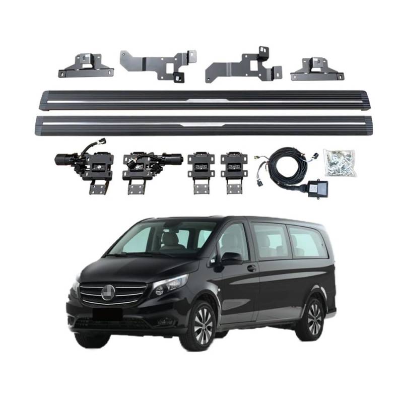 WHZYL Kompatibel mit Mercedes-Benz Vito 2013–2023. Hochwertige elektrisch einziehbare Seitentrittstufen for LKWs oder SUVs, automatisch ausfahrbare Trittbretter mit schlankem Design, verbesserte Zugän von WHZYL