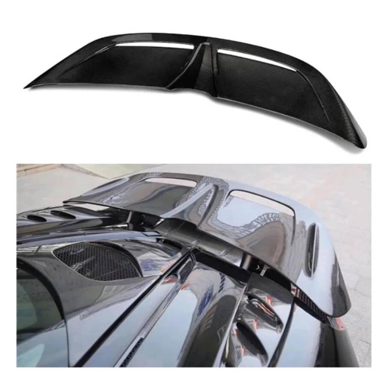 WHZYL Spoiler for Autos Kompatibel for McLaren 720S 2017 2018 2019 2020 2021 2022 2023 Heckspoilerlippe Heckspoiler Forge Carbon Fiber GT4 GT Style Heckklappenspoiler(FRP Primer) von WHZYL