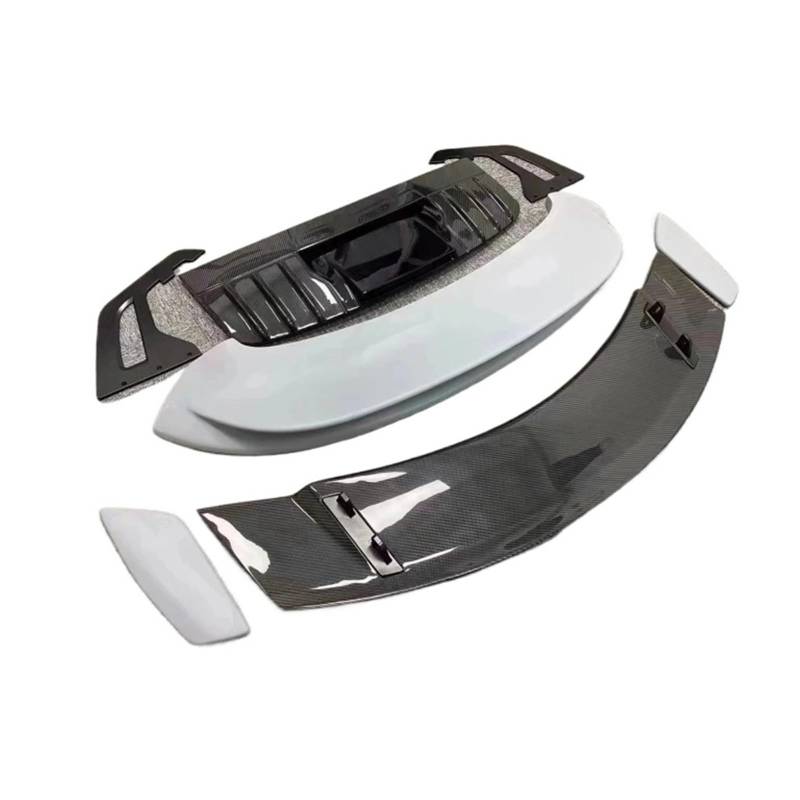 WHZYL Spoiler for Autos Kompatibel for Porsche Carrera 911 992 2019 2020 2021 2022 2023 GT3 RS Stil Carbonfaser Autoflügel Großer Spoiler Heckspoiler Heckklappenspoilerflügel Heckspoiler Für(Carbon Fi von WHZYL