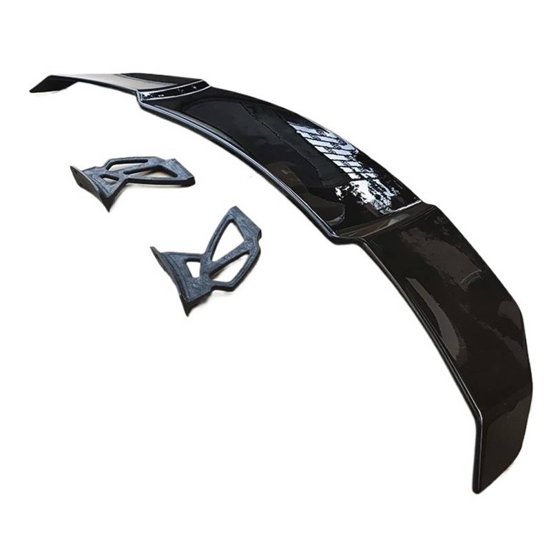 WHZYL Spoiler für Autos kompatibel mit BMW F80 M3 F82 M4 M5 M6 Spoiler Track GT Kohlefaser Kofferraum Lippe Flügel für M2 M1 M5 G20 G30 2014UP Heckklappe Spoiler Flügel hinten(Bright black) von WHZYL
