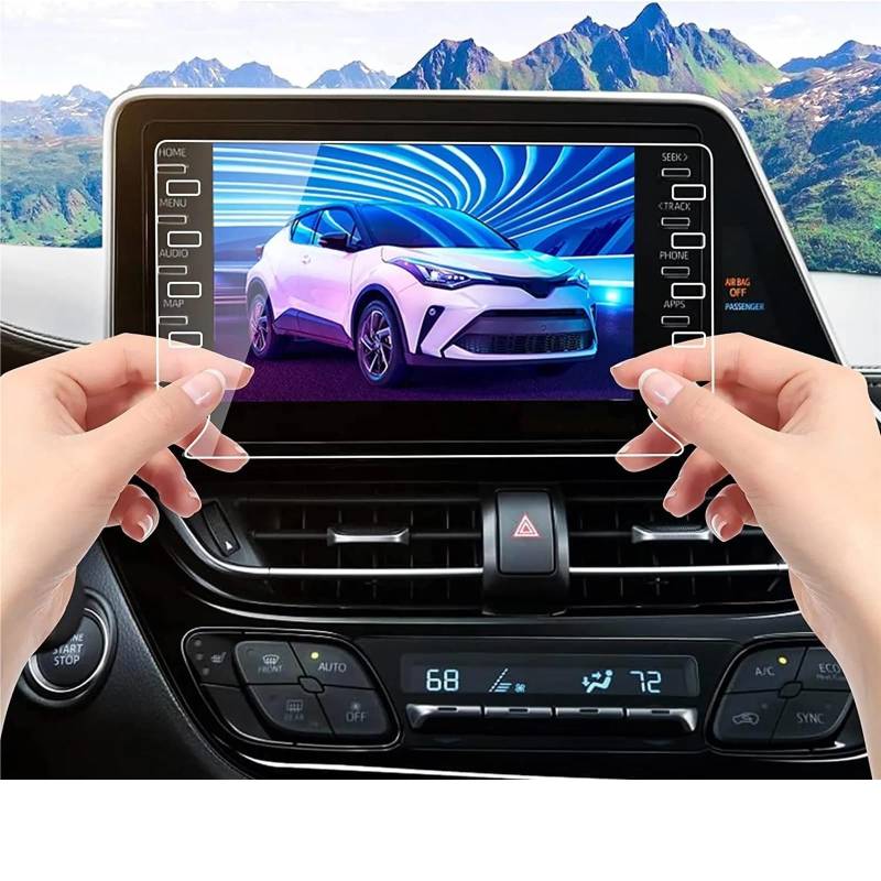 Navigations-Displayschutz Für Toyota Für CHR Für C-HR 2020 2021 2022 2023 8-Zoll-Autoradio GPS-Navigation Innenzubehör Displayschutzfolie Aus Gehärtetem Glas Navigation Schutzfolie von WIBNBRO