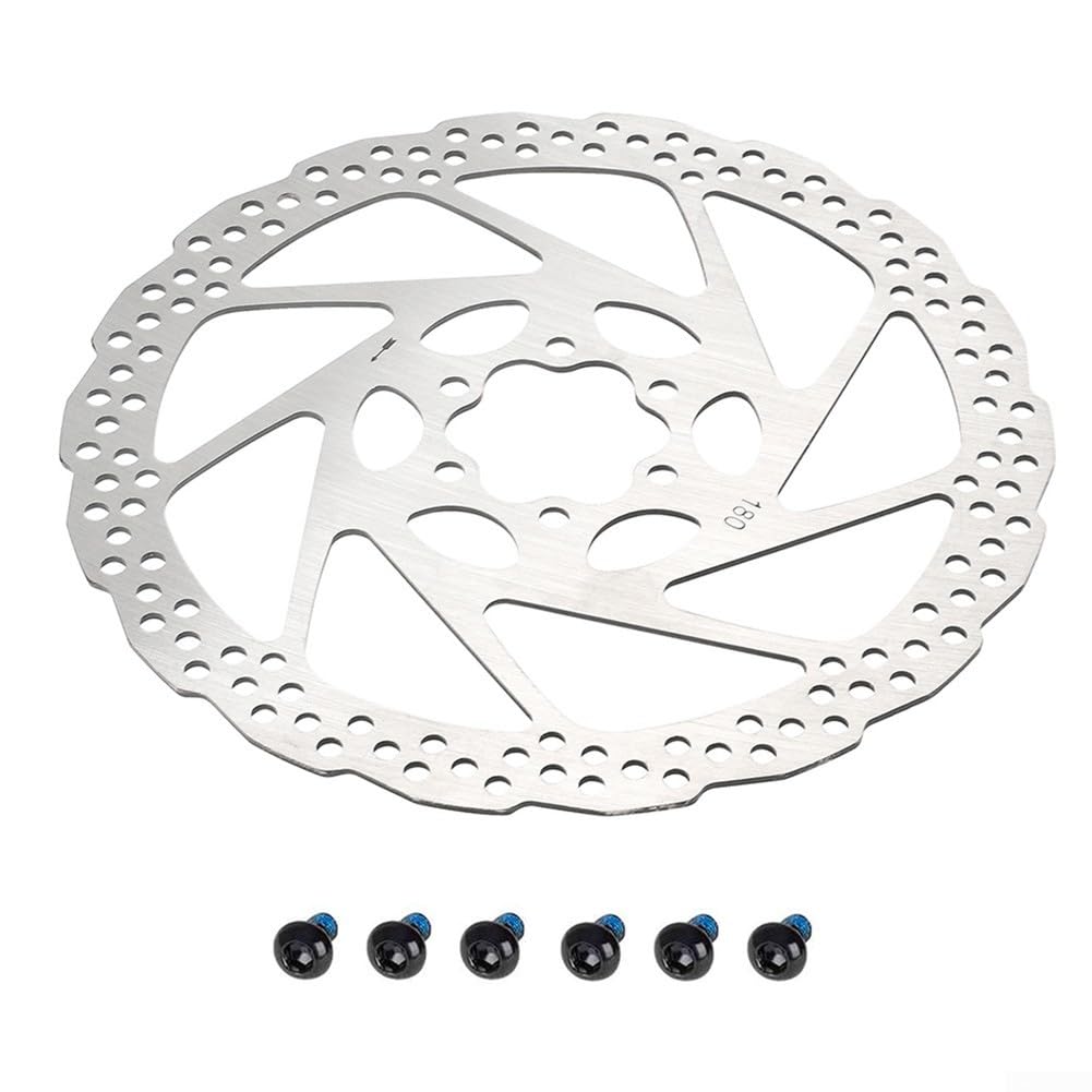 Effizientes Bremssystem mit unserer 140 mm, 160 mm, 180 mm Scheibenbremse, kompatibel mit verschiedenen Fahrradtypen (180 mm) von WIIYENA