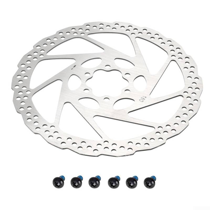 Effizientes Bremssystem mit unserer 140 mm, 160 mm, 180 mm Scheibenbremse, kompatibel mit verschiedenen Fahrradtypen (180 mm) von WIIYENA
