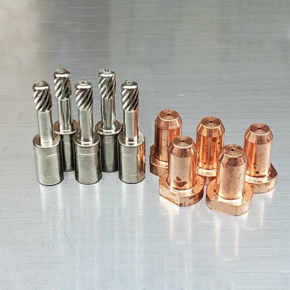 Engineered PCH10 Plasmabrenner Verbrauchsmaterialien, kompatibel mit Schleppbrennern, einschließlich der aufgeführten Modellnummern (5 Elektroden + 5 Stück Spitze) von WIIYENA