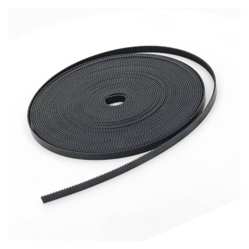 Antriebsriemen GT2-Riemen PU Mit Stahlkern GT2-Riemen 2GT-Zahnriemen Breite 6 Mm 10 Mm Für 3D-Druckerteile Verschleißfester, Verstärkter Offener Riemen Getrieberiemen Motorrad(20M,PU-Black-10mm) von WIJHJET
