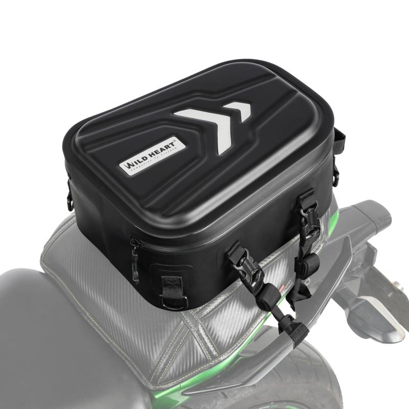 WILD HEART Harte Wsserdichte Motorrad-Heckkoffertasche Mltifunktionaler Dahrerrucksack von WILD HEART