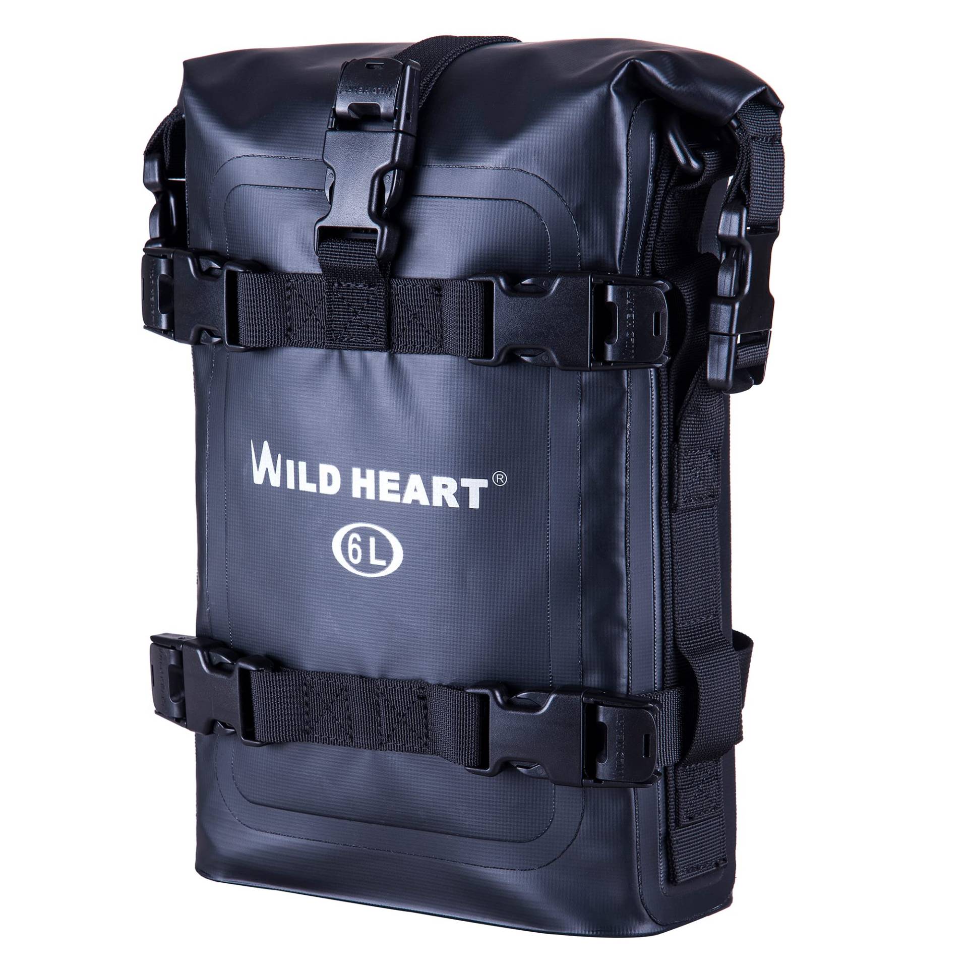 WILD HEART Motorrad-Trockentasche Sturzbügel-Taschen Motorrad-Tasche verwendet als Motorrad-Gepäck Sissy Bar Rücksitz Sattelträger Heckfender-Tasche seitliche Werkzeugtasche für Moto ATV (PVC) von WILD HEART
