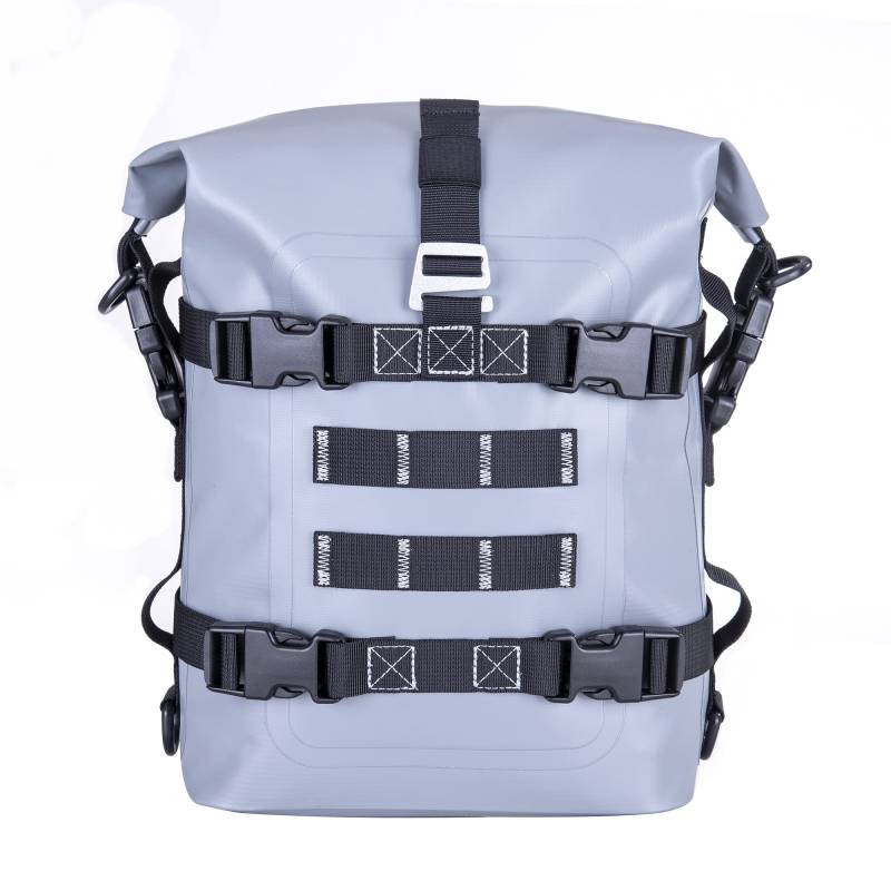 WILD Herat Motorrad-Schutzbügel-Tasche – Wasserabweisender Heckträger für Kofferraum, Motorradaufbewahrung für wichtige Ausrüstung und Zubehör (grau) (Grau) von WILD HEART