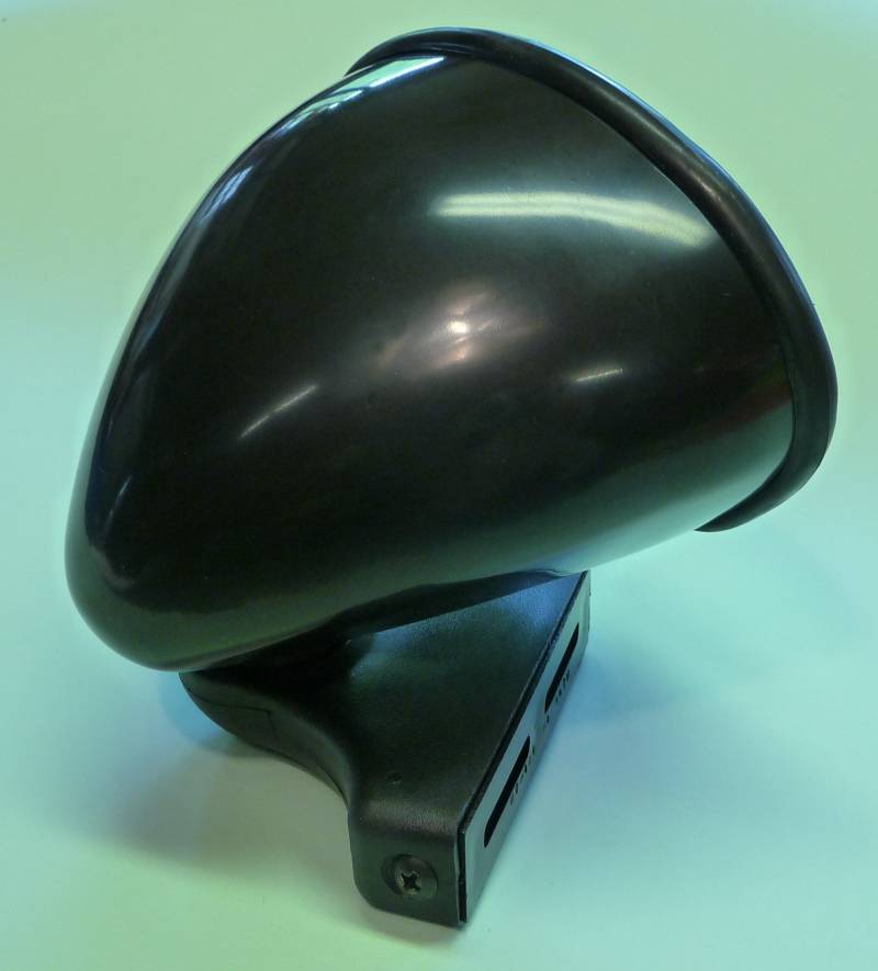 WIM-DESIGN CALIFORNIA Schwarz Universal einsetzbar 1-Paar Spiegel mit Befestigungs-Material klassischer Sportspiegel für Auto links und rechts von WIM-DESIGN