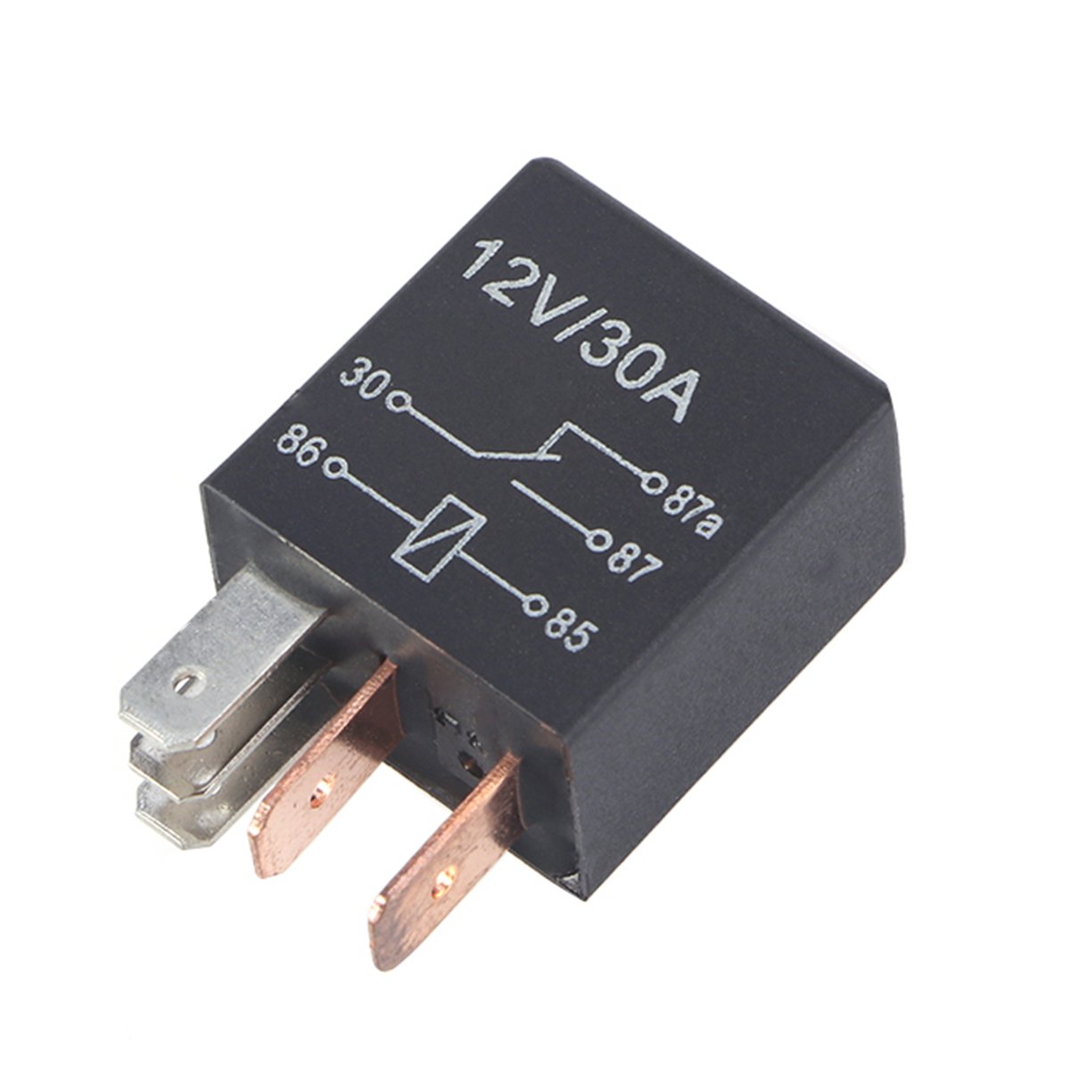 Mini Relay Relais 5-Stifte 12V 30A, universelles Relais für Autos von WINOMO