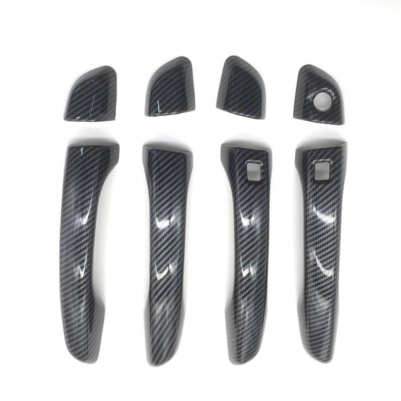 Für Hyundai I30 I30N 2018 2019 2020 Auto Äußere Türgriff Trim Abckung Carbon Faser Chrom Silber Türgriff Griff Außentürgriff (Farbe : 3 Hole Carbon Fiber) von WINVOX
