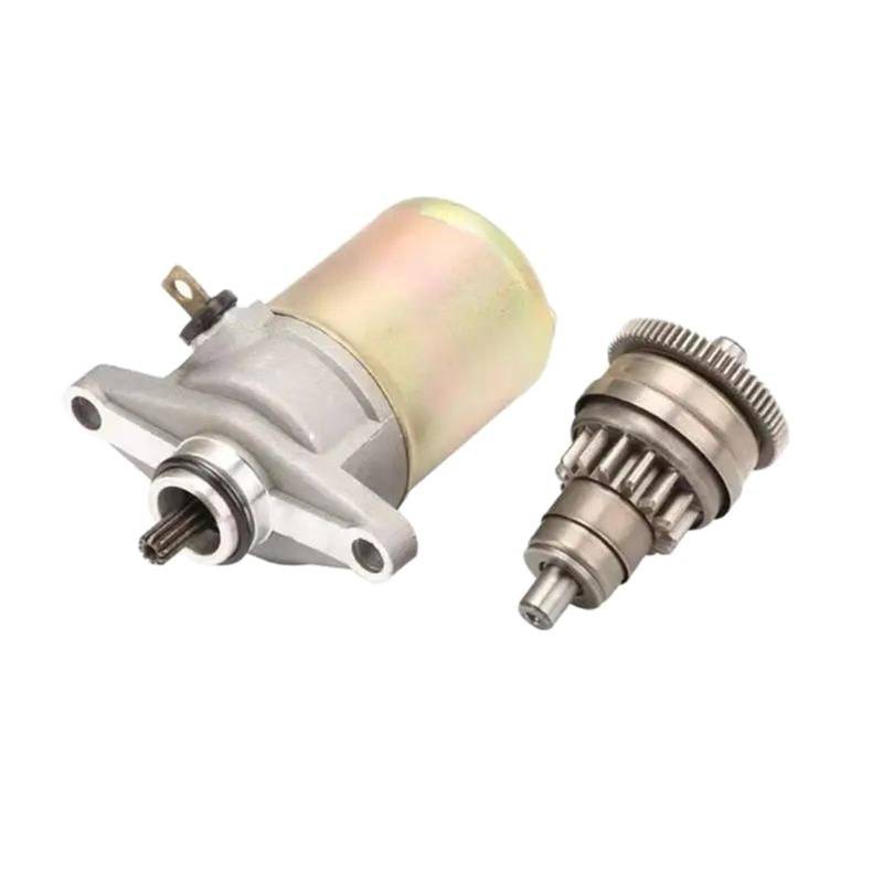 Motor Anlasser Für GY6 50cc 60cc Für Agility RS 50 48cc 139QMB 31210-KEE1-90A 10 Zähne Motorrad Roller Motor Starter Motor Anlasser Motor(Motor and Gear) von WINVOX