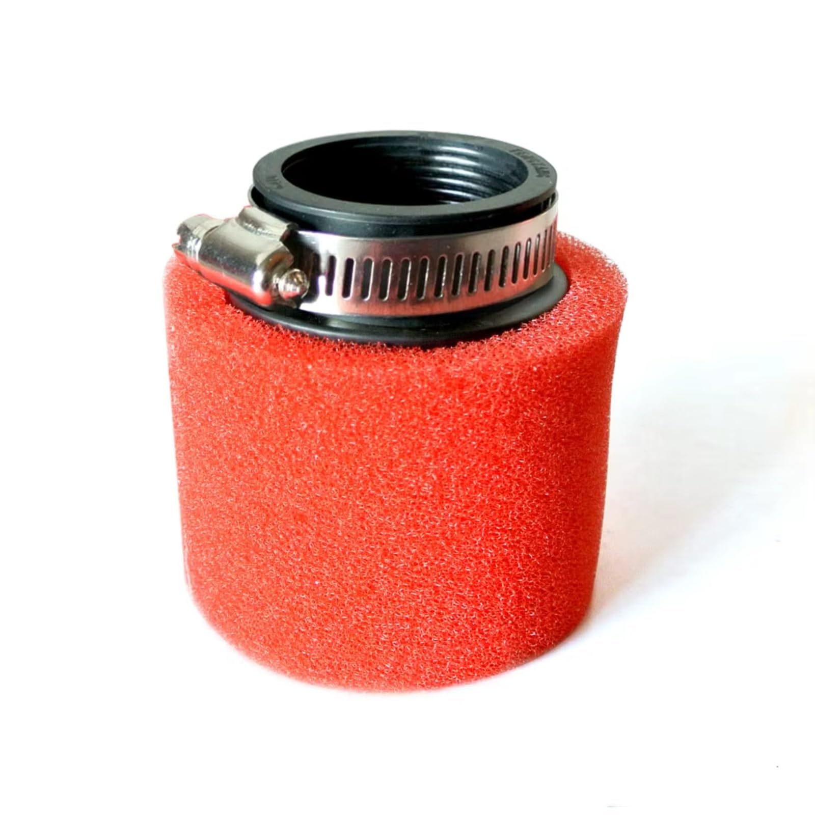 Motorrad Luftfilter 35/38/40/42/45/48mm Doppel Schwamm Luftfilter Reiniger Gerade Hals Für 50-200cc Dirt Pit Bike Motocross ATV Bike Sportluftfilter Luft Filter(38mm-Red) von WINVOX