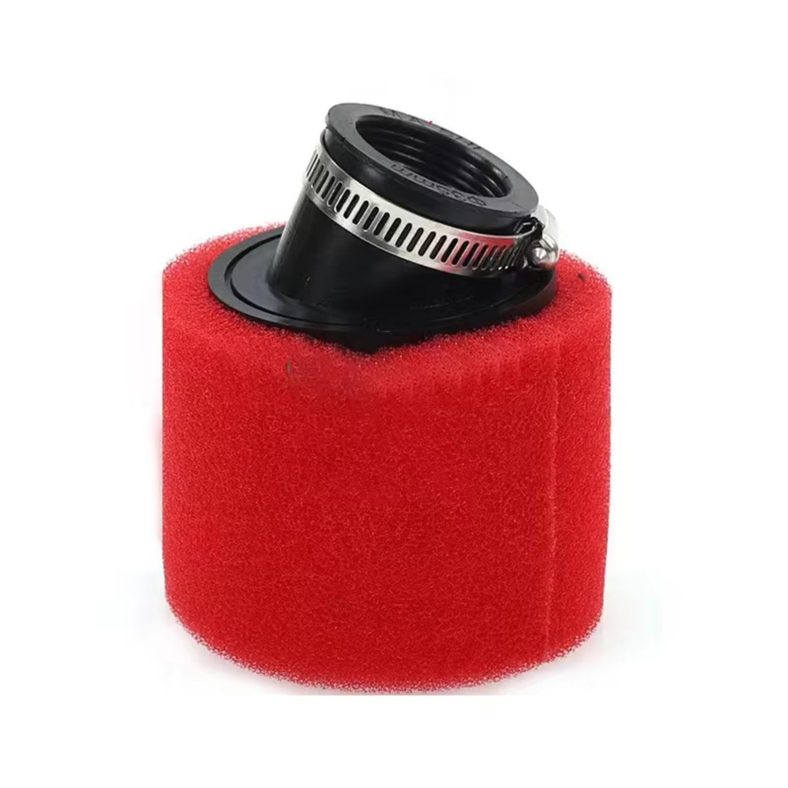Motorrad Luftfilter 35mm 38mm 42mm 45mm 48mm Schwammreiniger Moped Scooter Dirt Pit Bike Motorrad Roter Schaum Luftfilter Sportluftfilter Luft Filter(Oblique 45 mm) von WINVOX