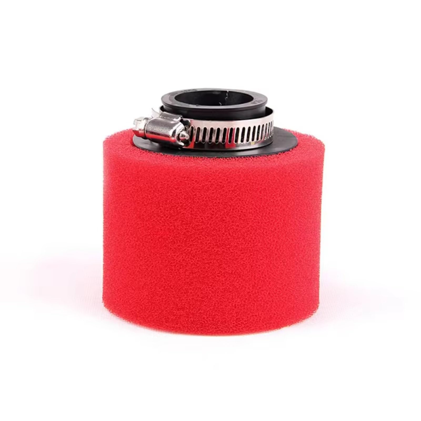 Motorrad Luftfilter 35mm 38mm 42mm 45mm 48mm Schwammreiniger Moped Scooter Dirt Pit Bike Motorrad Roter Schaum Luftfilter Sportluftfilter Luft Filter(Straight 45 mm) von WINVOX