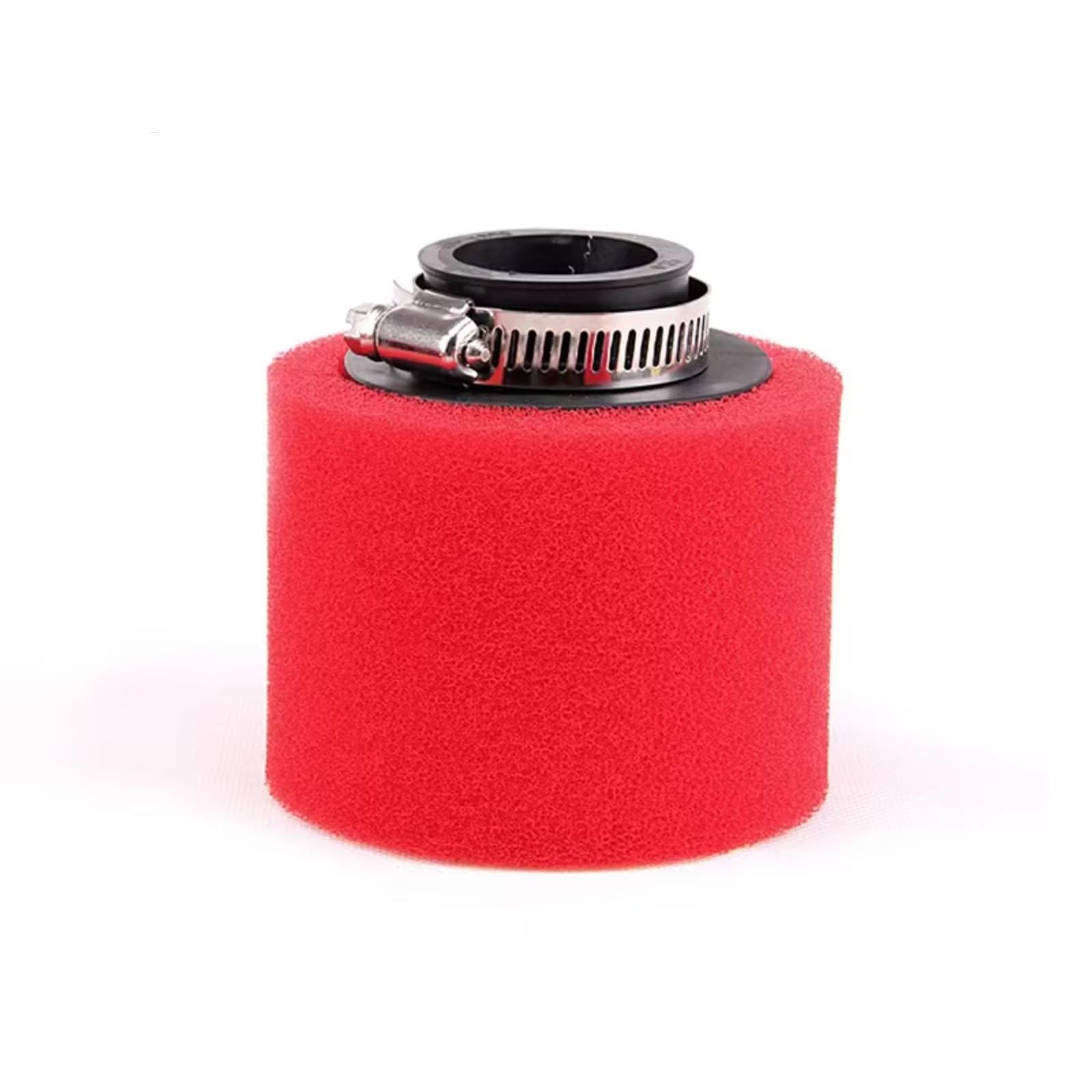 Motorrad Luftfilter 35mm 38mm 42mm 45mm 48mm Schwammreiniger Moped Scooter Dirt Pit Bike Motorrad Roter Schaum Luftfilter Sportluftfilter Luft Filter(Straight 48 mm) von WINVOX