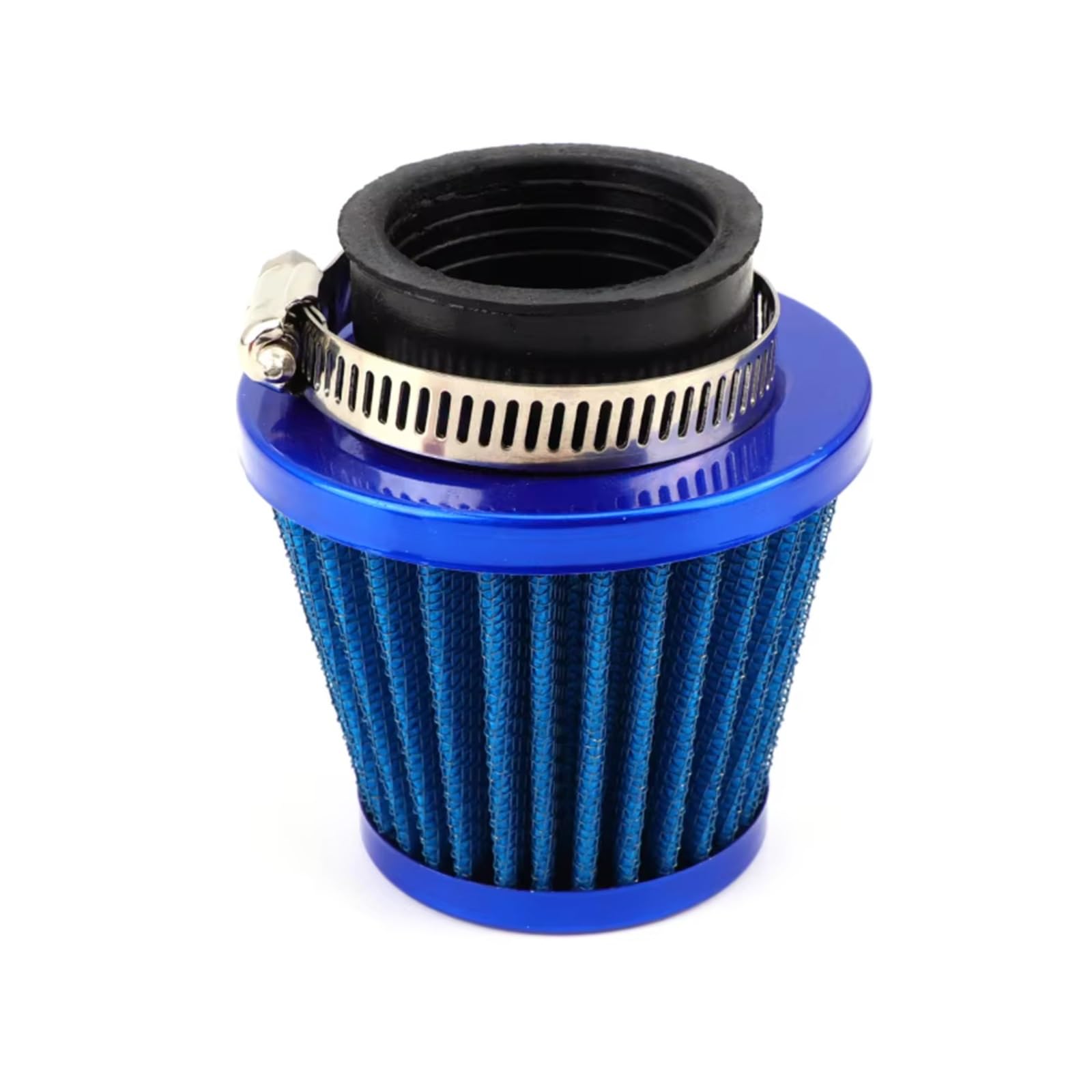 Motorrad Luftfilter 38/45/50/60mm Motorrad-Luftfilter-Reiniger-Induktionssatz Für 110ccm 125ccm 150ccm 250ccm 450ccm Motorrad ATV Dirt Bike Motor Sportluftfilter Luft Filter(Blue 38mm) von WINVOX