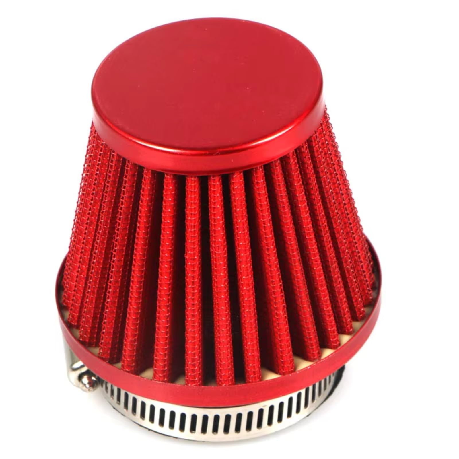 Motorrad Luftfilter 38mm 45mm 50mm 60mm Motorrad-Luftfilterreiniger-Induktionssatz 110ccm 125ccm 150ccm 250ccm 450ccm Motorrad ATV Dirt Bike Motor Sportluftfilter Luft Filter(38mm-red) von WINVOX