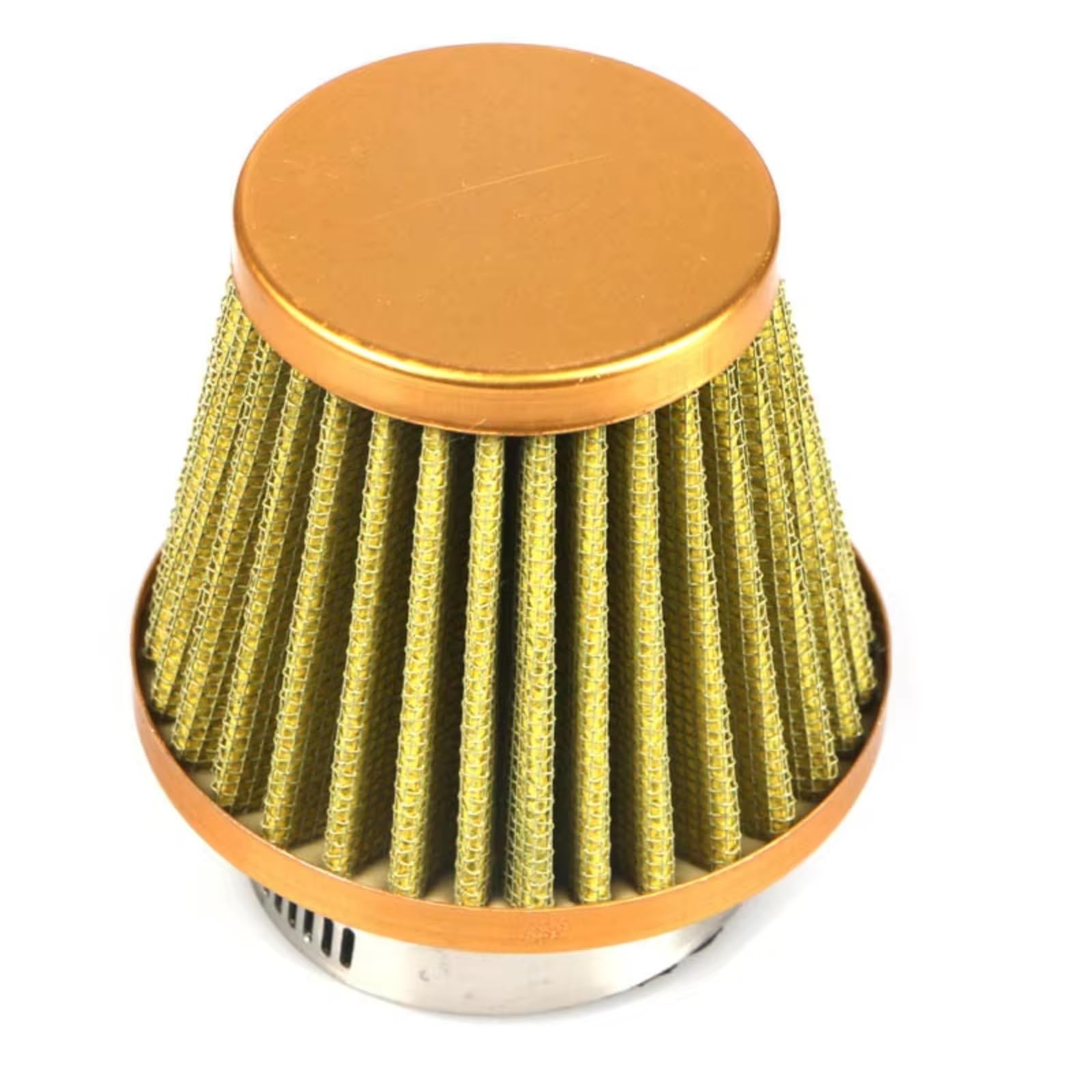 Motorrad Luftfilter 38mm 45mm 50mm 60mm Motorrad-Luftfilterreiniger-Induktionssatz 110ccm 125ccm 150ccm 250ccm 450ccm Motorrad ATV Dirt Bike Motor Sportluftfilter Luft Filter(45mm-Yellow) von WINVOX