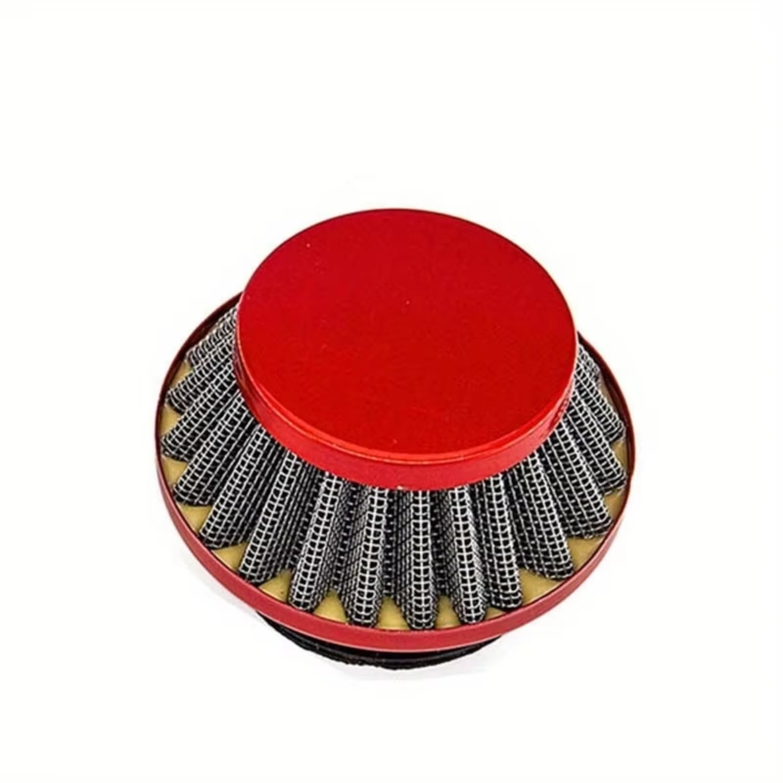 Motorrad Luftfilter 42-44mm 58-60mm Luftfilter Clearner Für Gas Motorisierte Fahrrad Moto Pocket Bike ATV Quad 4 Wheeler Motorrad Sportluftfilter Luft Filter(42mm-44MM -red) von WINVOX