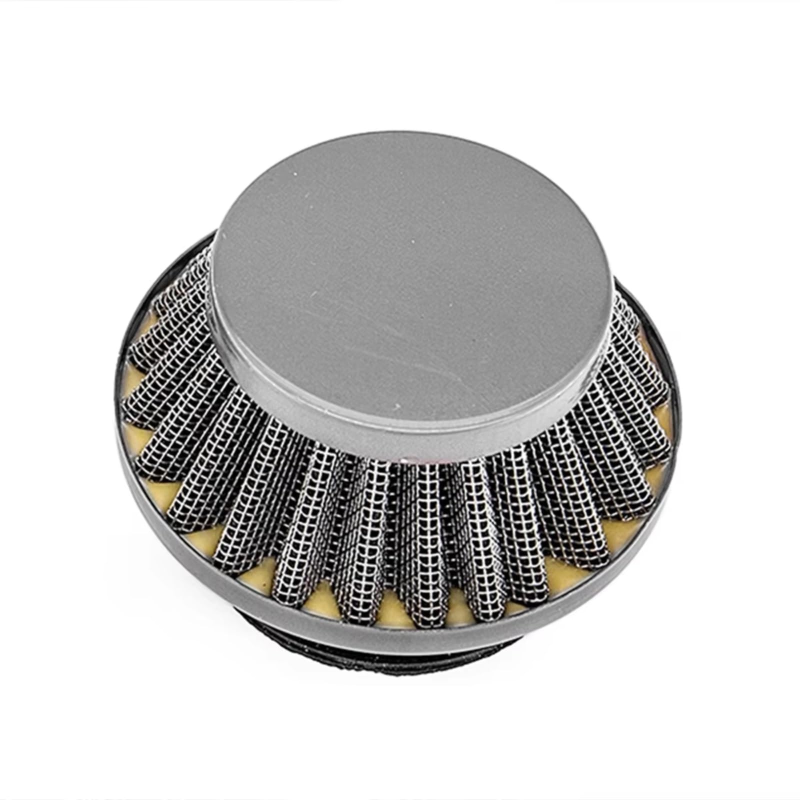 Motorrad Luftfilter 42-44mm 58-60mm Luftfilter Clearner Für Gas Motorisierte Fahrrad Moto Pocket Bike ATV Quad 4 Wheeler Motorrad Sportluftfilter Luft Filter(58MM-60MM-silver) von WINVOX