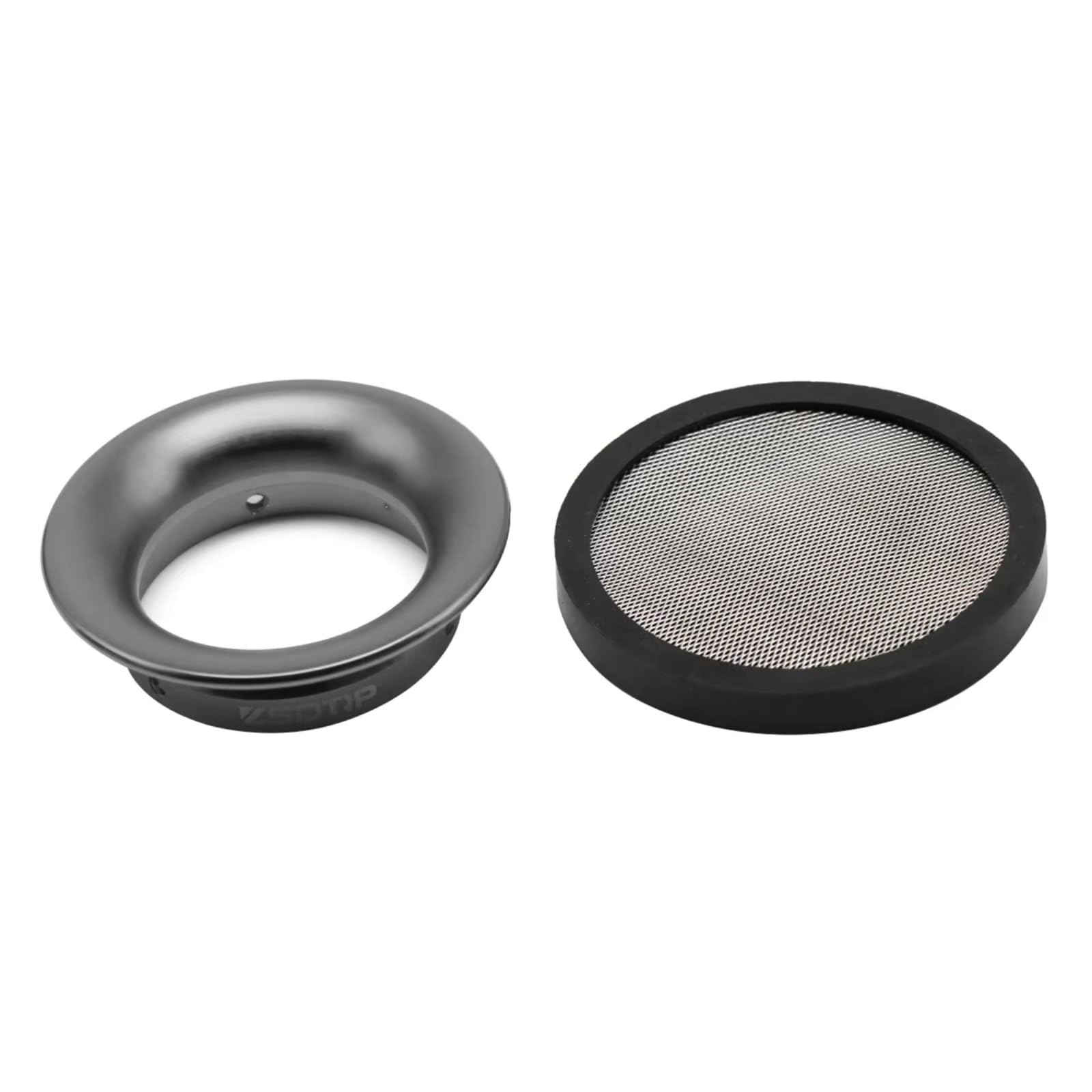 Motorrad Luftfilter 50/55mm Vergaser Donut Flache Trichter Vergaser Luftfilter PWK21-30mm PE 28 30mm VM TM 32 34mm Sportluftfilter Luft Filter(50mm Titanium Set) von WINVOX