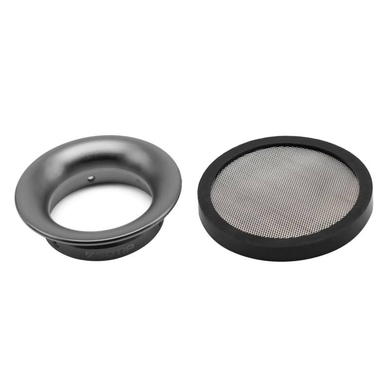 Motorrad Luftfilter 50/55mm Vergaser Donut Flache Trichter Vergaser Luftfilter PWK21-30mm PE 28 30mm VM TM 32 34mm Sportluftfilter Luft Filter(50mm Titanium Set) von WINVOX