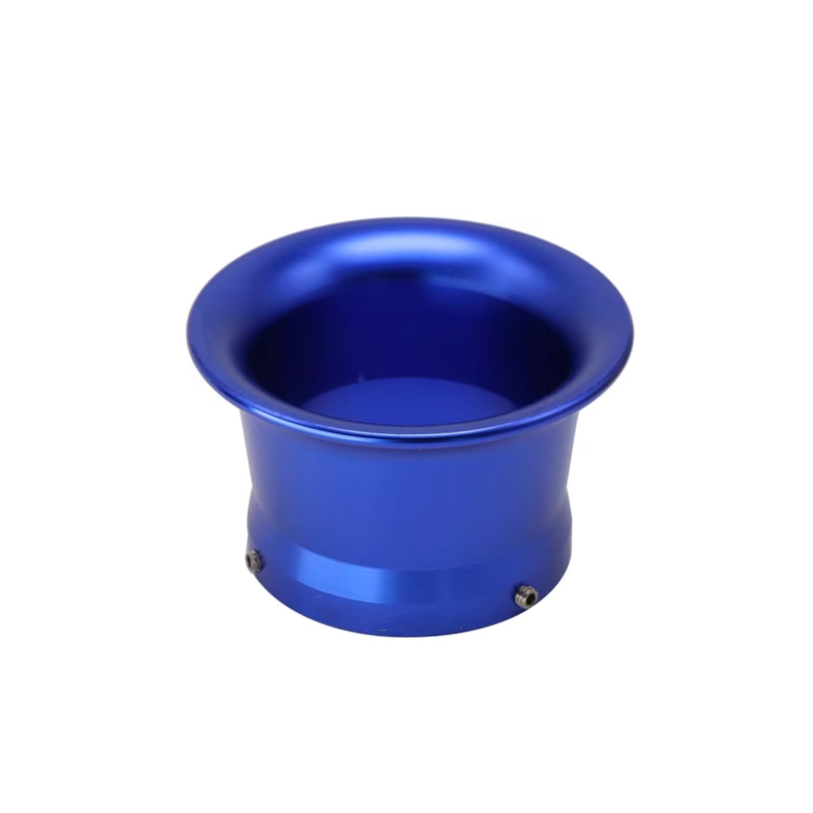 Motorrad Luftfilter 50mm Motorrad-Luftfilter Windhorn Tasse Legierung Trompete Mit Guaze Mesh Für PWK21/24/26/28/30mm PE28/30mm Vergaser Sportluftfilter Luft Filter(A-Blue) von WINVOX