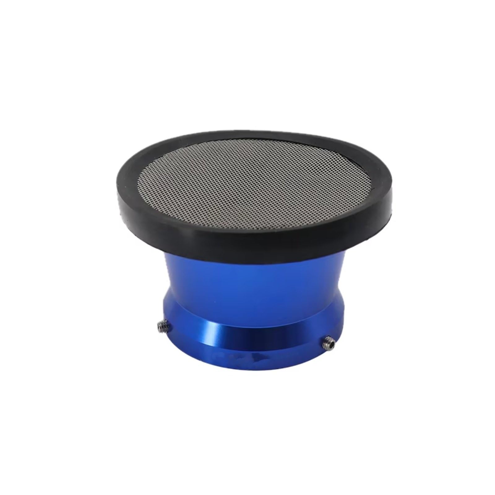 Motorrad Luftfilter 50mm Motorrad-Luftfilter Windhorn Tasse Legierung Trompete Mit Guaze Mesh Für PWK21/24/26/28/30mm PE28/30mm Vergaser Sportluftfilter Luft Filter(B-Blue) von WINVOX