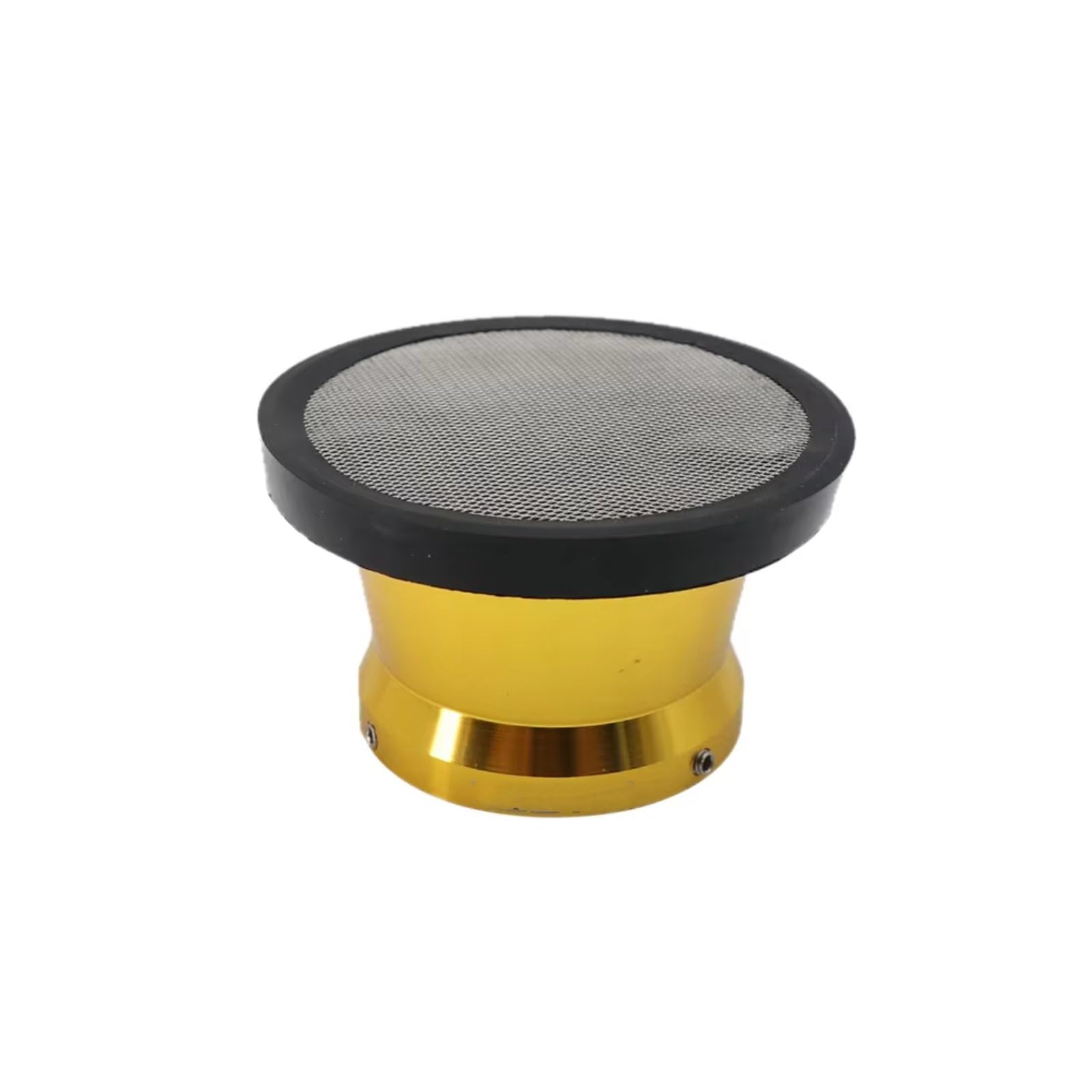 Motorrad Luftfilter 50mm Motorrad-Luftfilter Windhorn Tasse Legierung Trompete Mit Guaze Mesh Für PWK21/24/26/28/30mm PE28/30mm Vergaser Sportluftfilter Luft Filter(B-Gold) von WINVOX