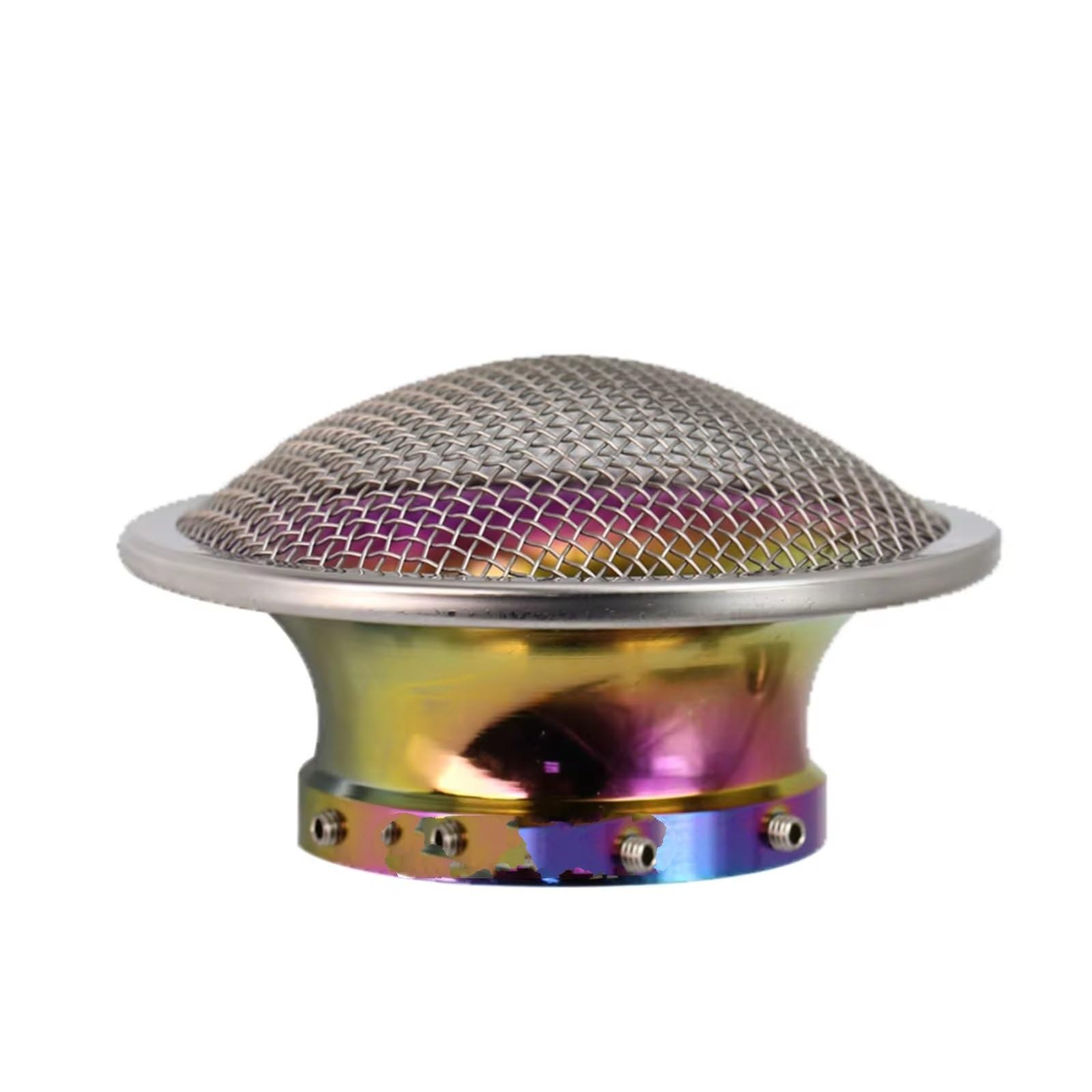 Motorrad Luftfilter Für PWK21/24/26/28/30mm PE28/30mm Vergaser 50mm Motorrad Luftfilter Wind Horn Tasse Legierung Trompete Mit Guaze Sportluftfilter Luft Filter(Colorful) von WINVOX