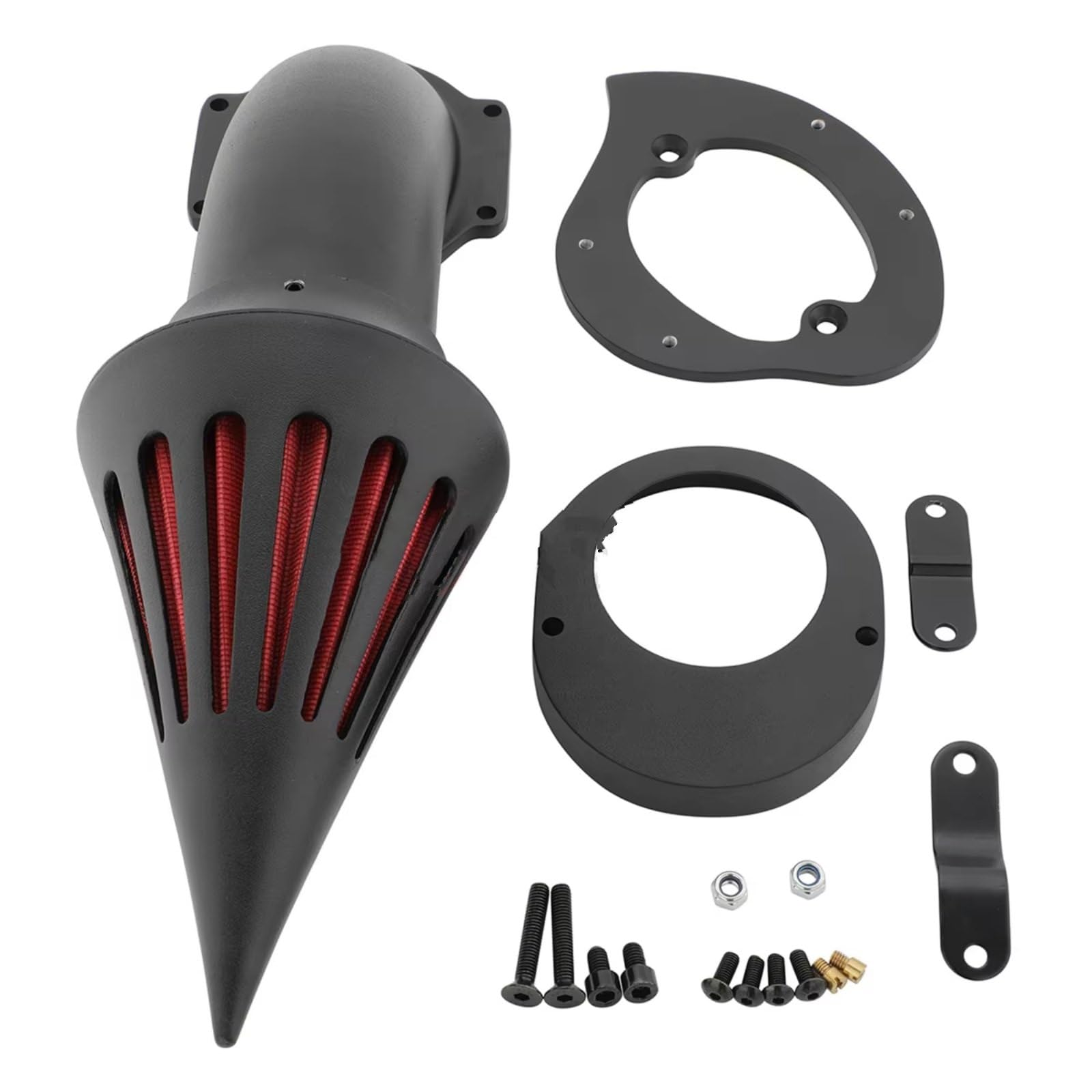 Motorrad Luftfilter Für V-Star 650 XVS650 1986-2019 Motorradzubehör Luftfilter-Ansaugkit Sportluftfilter Luft Filter(A-Matte Black) von WINVOX