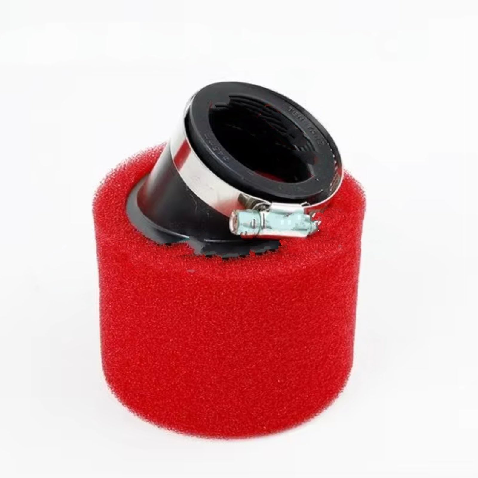 Motorrad Luftfilter Motocross ATV Schaum Luftfilter Schwamm Reiniger Moped 35/38/42/45/48/50/60 Mm Roller Dirt Pit Bike Motorrad Zubehör Sportluftfilter Luft Filter(Red 48 diagonal) von WINVOX