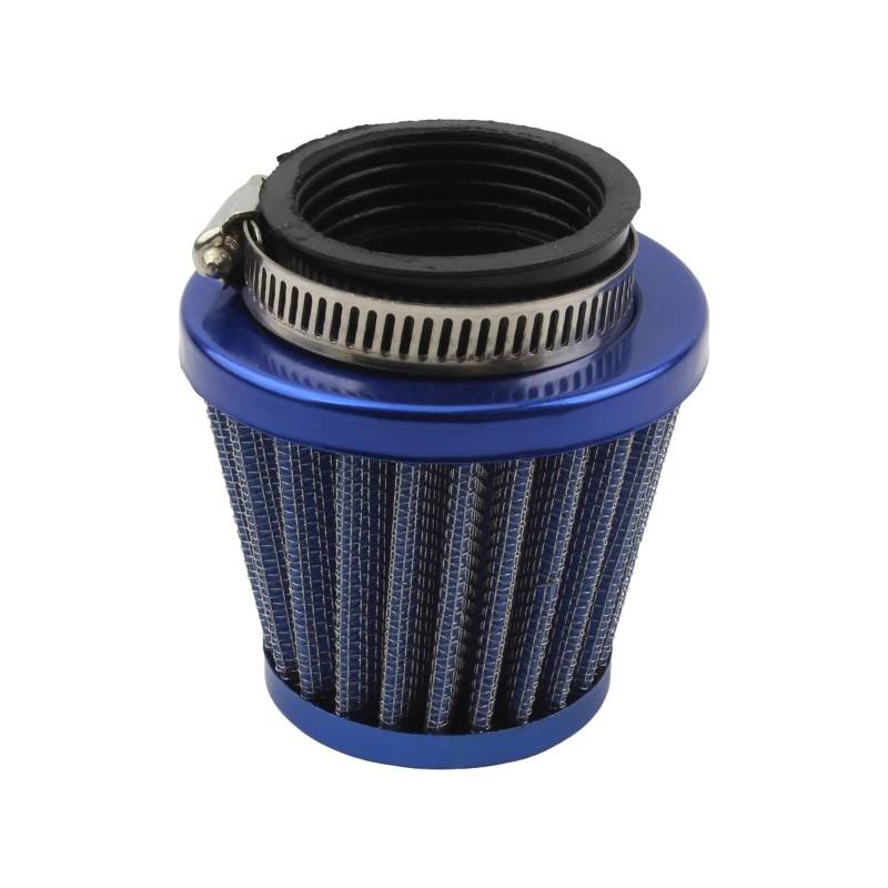Motorrad Luftfilter Motorrad 42mm 44mm Luftfilter Pilzkopffilter Universal Vergaser Lufteinlassfilter Reiniger Motocross ATV Dirt Bike Sportluftfilter Luft Filter(Blue 44mm) von WINVOX