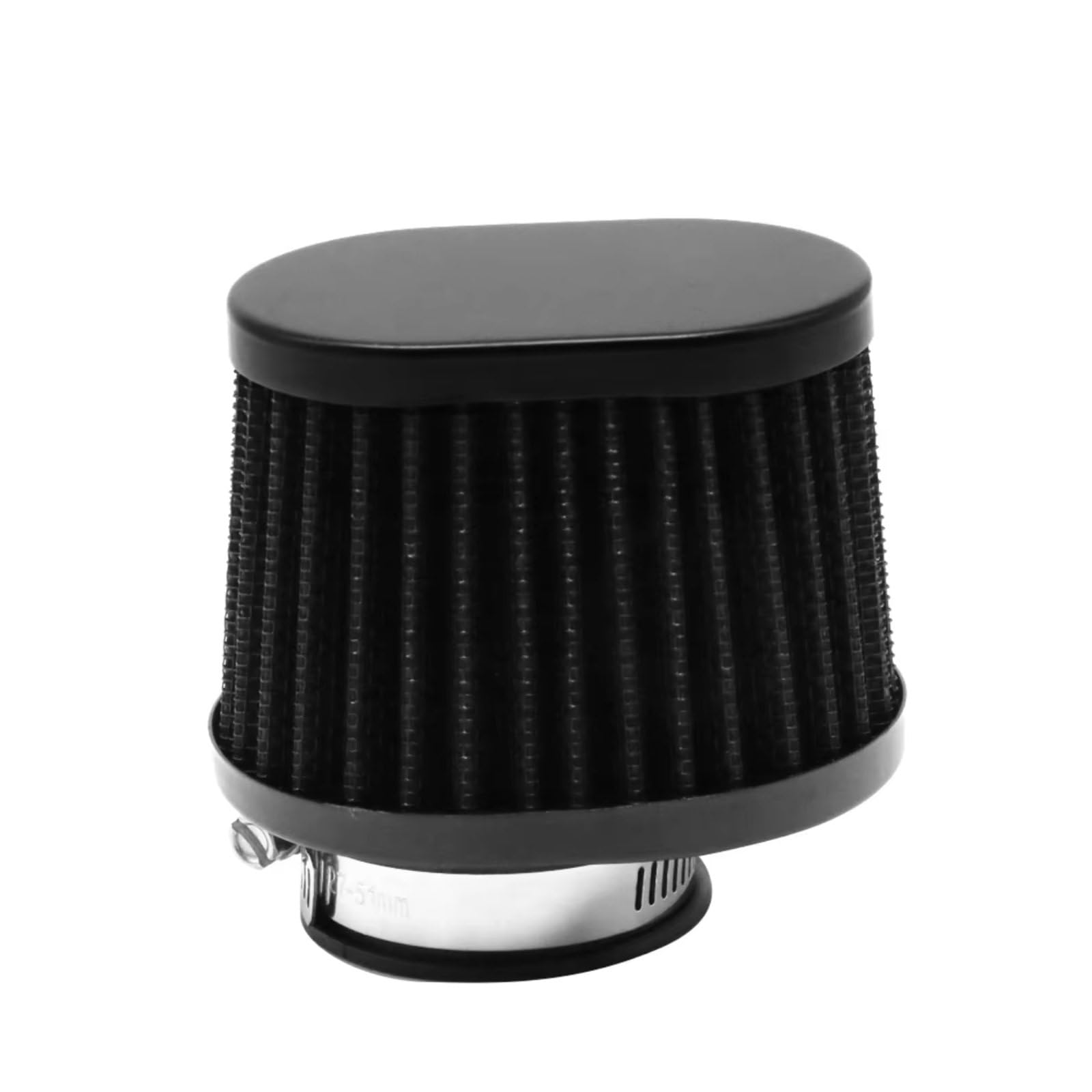 Motorrad Luftfilter Motorrad-Luftfilter 50mm 55mm 60mm Universal Für Motorrad-Rennwagen Sport Air Intake Filter Sportluftfilter Luft Filter(38mm Black) von WINVOX