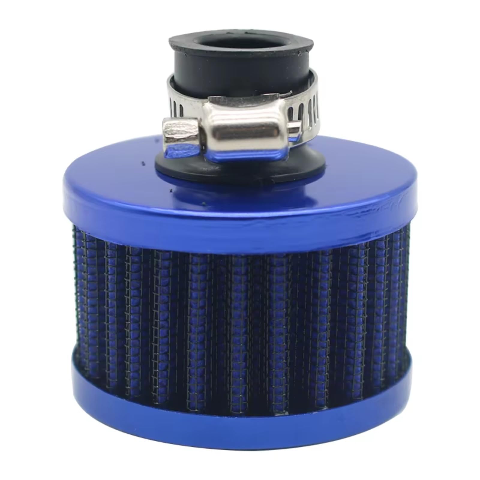 Motorrad Luftfilter Universal-Schnittstelle Auto-Luftfilter 12mm Motorrad Kaltlufteinlass High Flow Kurbelgehäuse-Entlüftungsabdeckung Sportluftfilter Luft Filter(Blue) von WINVOX