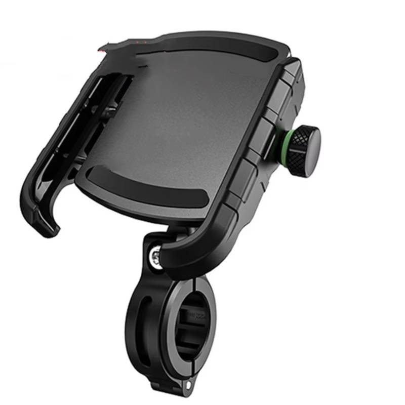 Motorrad Navigationshalterung Aluminium Motorrad Telefon Halter Halterung Lenker Halterung 360 Rotierenden Handy Stehen Für Motorrad Bike Roller(Without Charger) von WINVOX