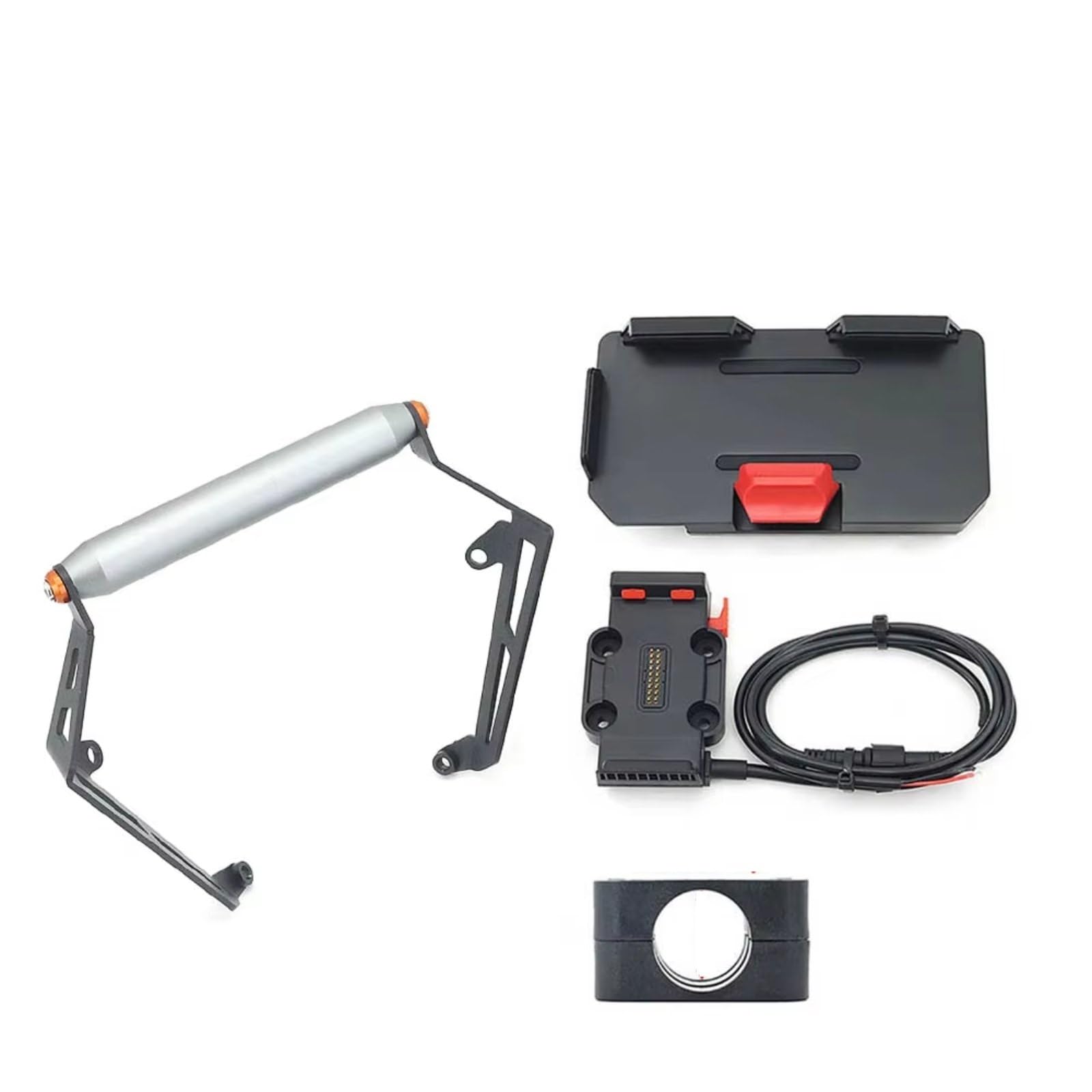 Motorrad Navigationshalterung FÜR Benelli FÜR TRK702 FÜR TRK 702 X 2022-Motorrad GPS Telefon Halter USB & Drahtlose Ladegerät Navigation Halterung Montieren Stehen(22mm - 1 Set) von WINVOX